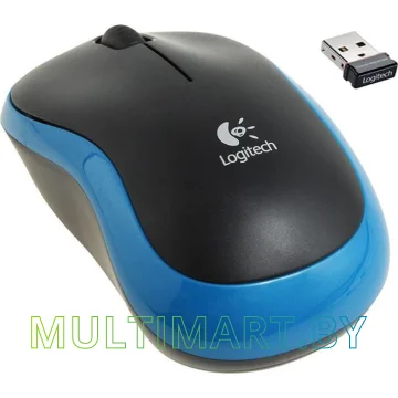 Мышь Logitech M185 (черный/синий) картинка 4